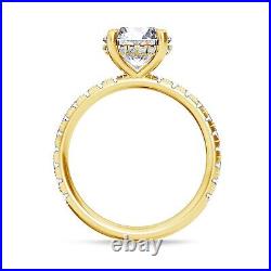 1.78 Carat I/VS2 Hidden Halo Round Cut Diamond Engagement Ring 14K Yellow Gold