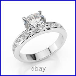 1 Carat H SI2 Brilliant Diamond Engagement Ring Round Cut 14K Yellow Gold