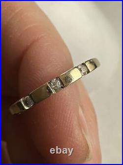 10 karat yellow gold promise or engagement ring size 8.5 signed AFJC
