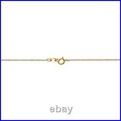 14 Karat Yellow Gold 0.75Mm Solid Polished Cable Chain