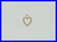 14K Yellow Gold Diamond Heart 1 Carat Pendant