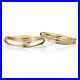 14K Yellow Gold Round Cut 0.10 Carat Real Diamond Wedding Couple Band Size 5 6 7