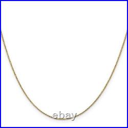 14k Yellow Gold 18 in. 85mm Spiga Chain Necklace For Womens 1.26g