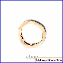 14k Yellow Gold Onyx Wave Band Men's Vintage Ring Size 13.2 Grams 12 1/2
