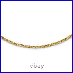 14k Yellow Gold Polished Link 18 Necklace for Women 6.12g