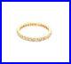 18 karat yellow gold diamond eternity wedding band anniversary ring