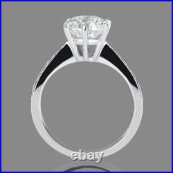 2/3 Carat H SI2 Genuine Diamond Engagement Ring Round Cut 18K Yellow Gold