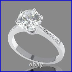 3/4 Carat Beauty Round Cut Diamond Engagement Ring D/VS2 18K Yellow Gold