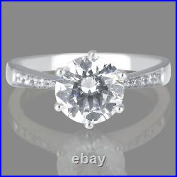 3/4 Carat Beauty Round Cut Diamond Engagement Ring D/VS2 18K Yellow Gold