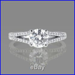 3/4 Carat I SI1 Women's Diamond Engagement Ring Round Cut 14K Yellow Gold