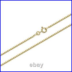 45 cm Venezia 333 yellow gold real 8 carat Venetian chain necklace 0.8 mm 1.95g 9309