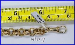 9 Carat Belcher Bracelet Gold 17.5 cm long 8 mm wide 16 grams 7 inch hallmarked