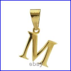 9ct Gold Alphabet Letter Bail Charm / Pendant A Z