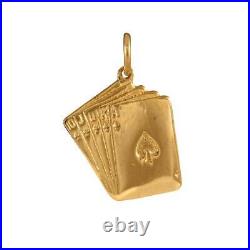 9ct Gold Playing Cards Charm