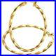 9ct Yellow Gold 3cm Diameter Twist Hoop Earrings by Citerna