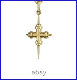 Are You Am I Iselin Cross Necklace Charm / Pendant 14k Yellow Gold