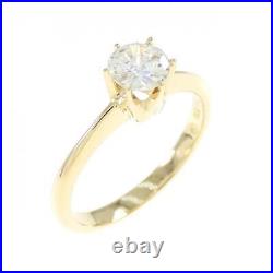 Authentic K18YG Diamond Ring 0.34CT #260-006-628-0958
