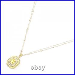 Authentic K18YG Sapphire Necklace 0.81CT #260-003-534-7033