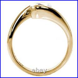 Fine 18k Yellow Gold Certified Round 0.50 Carat IGI GIA Lab Grown Diamond Ring
