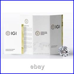 Fine 18k Yellow Gold Certified Round 0.50 Carat IGI GIA Lab Grown Diamond Ring