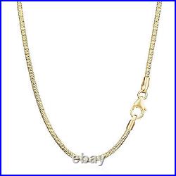 Fine Snake Chain Yellow Gold 333 Gold Chain Necklace 50cm Necklace 1.6mm 3721