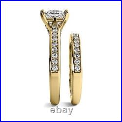 GIA! Solitaire Matching Set 2.79 Ct H VS1 Princess Cut Diamond Engagement Ring