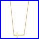 Gold 14K Yellow Gold Side Way Cross Necklace 17+1