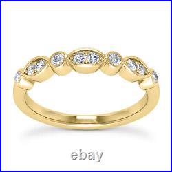 Halo Pave 2.23 Carat H VS1 Round Cut Natural Diamond Engagement Ring Yellow Gold