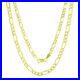 Real 14K Yellow Gold 2mm- 8mm Italian Figaro Link Chain Pendant Necklace 16-30