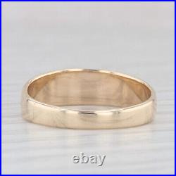 Tappering Gold Ring 14k Yellow Gold Band Size 8.25