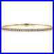 Yellow 14 Karat Gold 0.97ctw Diamond Bangle Bracelet